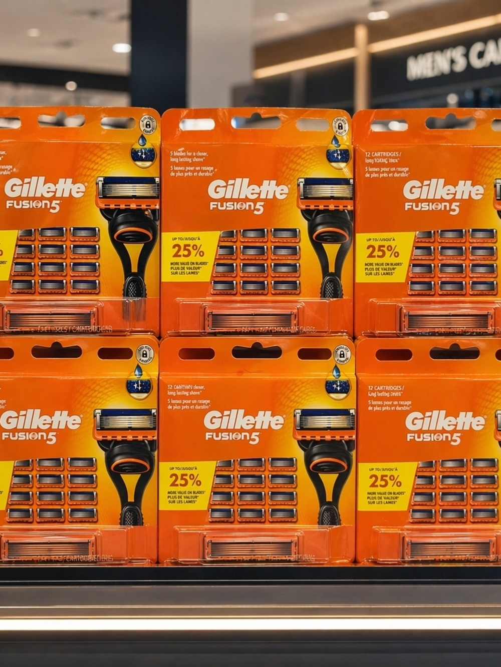 Gillette Fusion5 Replacement Razor Cartridges — Orange Packaging